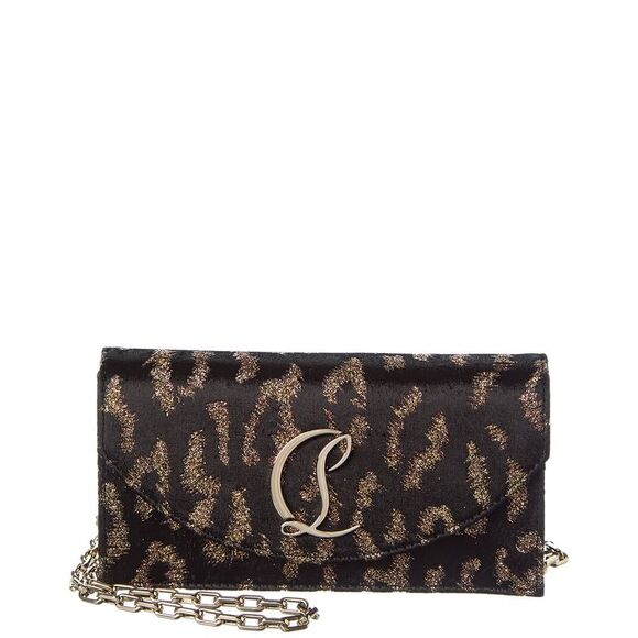 Christian Louboutin Loubi54 Wallet On Chain Black